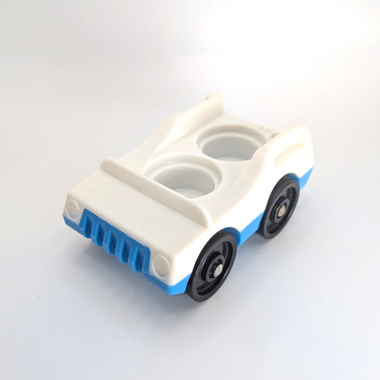 2-Seat Car White/Blue - Fisher Price Little People
