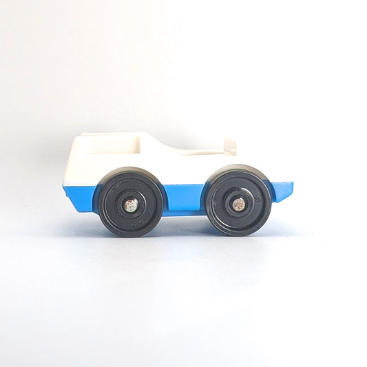 2-Seat Car White/Blue - Fisher Price Little People