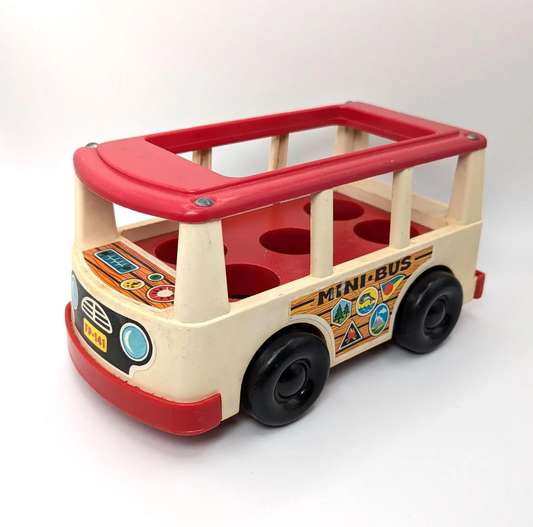 Mini Bus Cream/Red - Fisher Price Little People