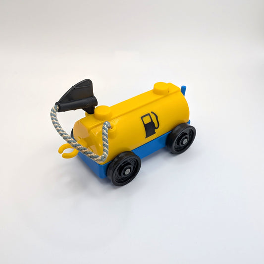 Tram Fuel Car Yellow/Blue - Fisher Price Little People