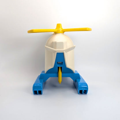 Helicopter White/Blue/Yellow - Fisher Price Little People