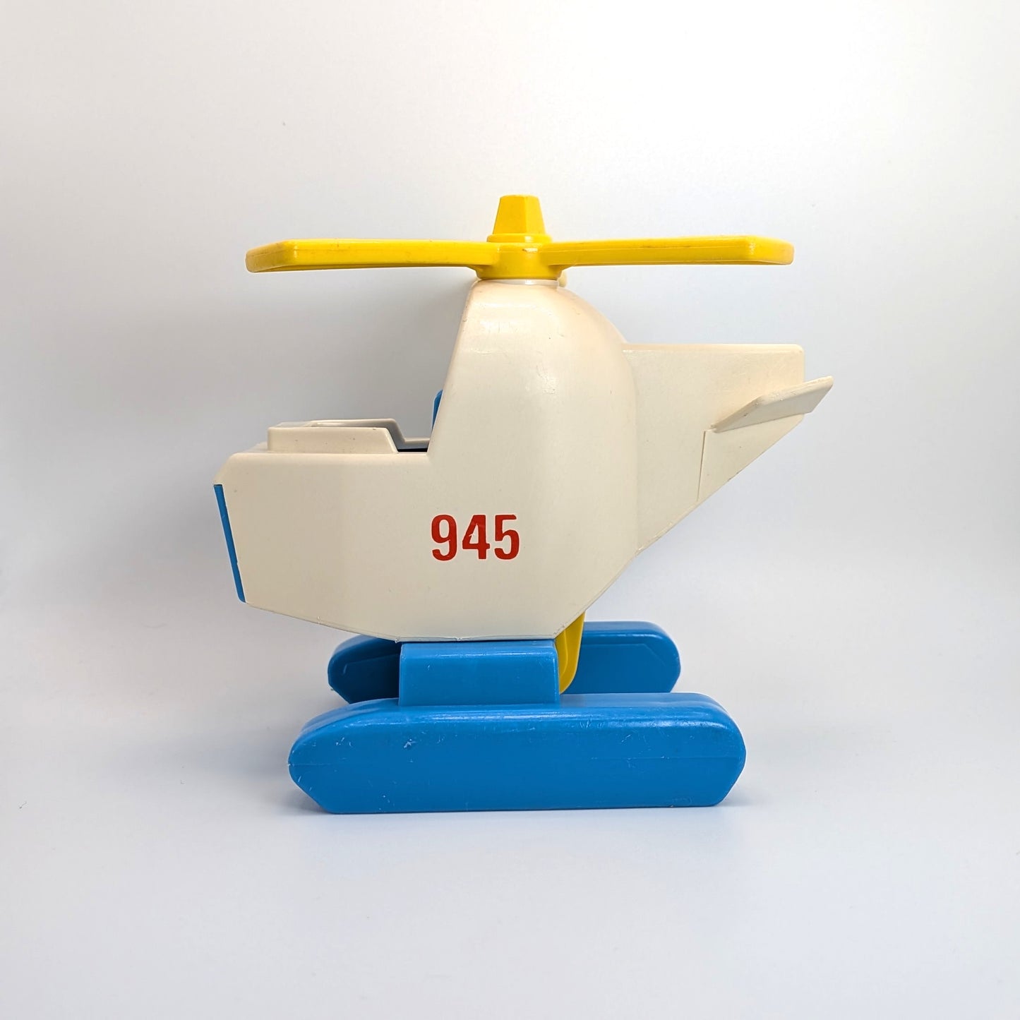Helicopter White/Blue/Yellow - Fisher Price Little People