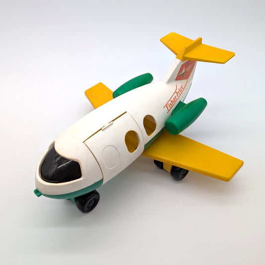 Airplane White/Green/Yellow - Fisher Price Little People