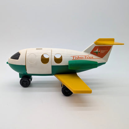 Airplane White/Green/Yellow - Fisher Price Little People