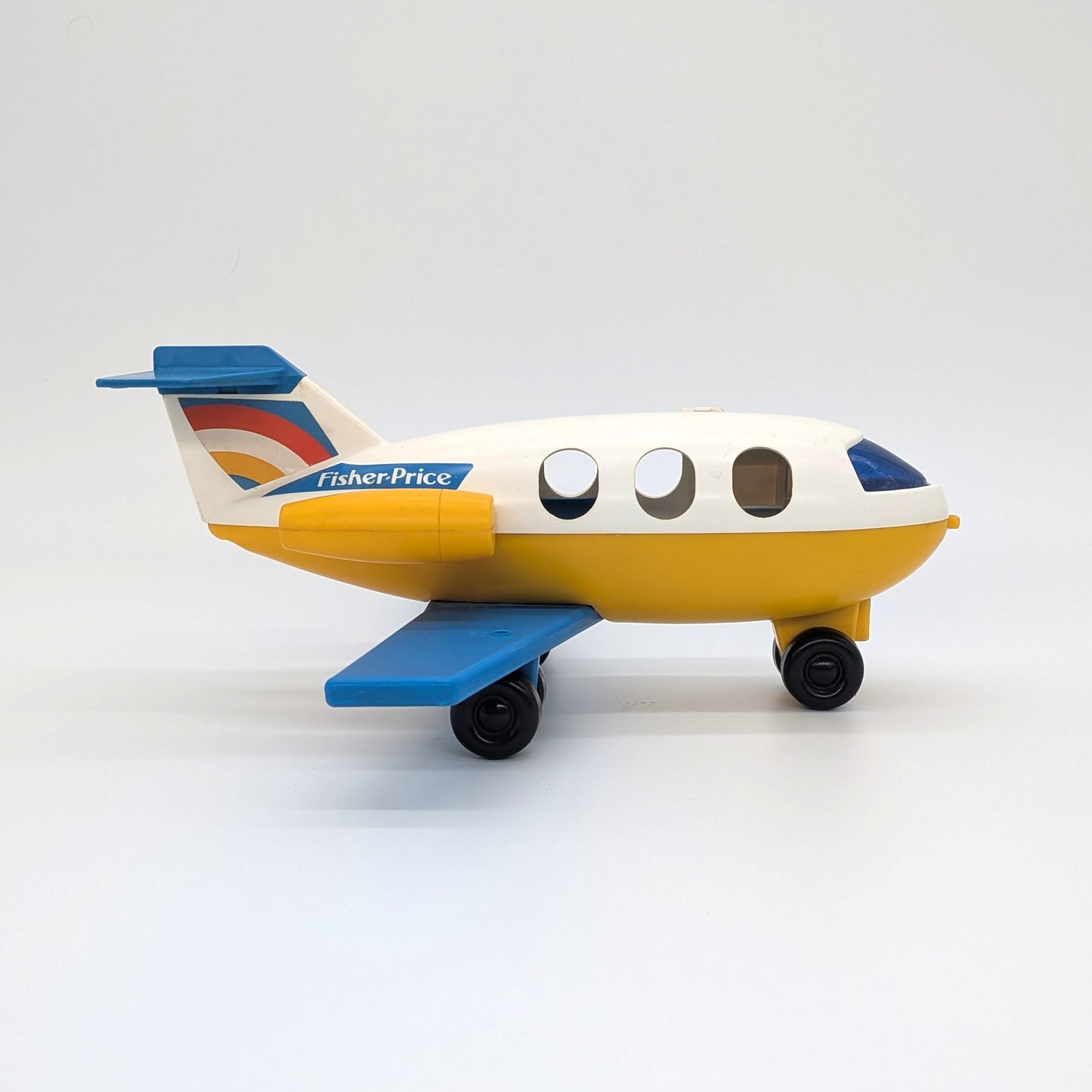 Airplane White/Yellow/Blue - Fisher Price Little People