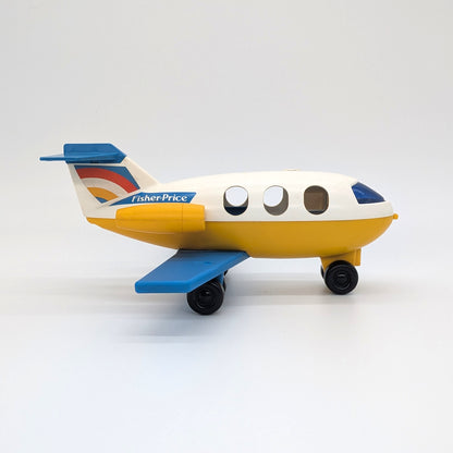 Airplane White/Yellow/Blue - Fisher Price Little People