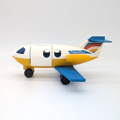 Airplane White/Yellow/Blue - Fisher Price Little People