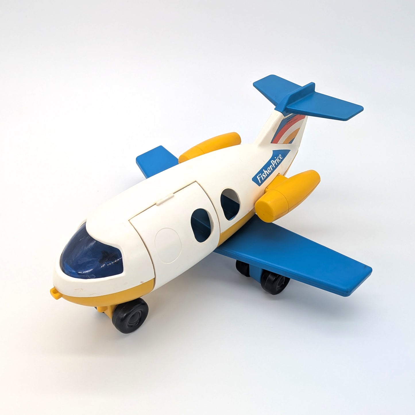 Airplane White/Yellow/Blue - Fisher Price Little People