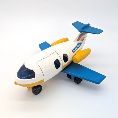 Airplane White/Yellow/Blue - Fisher Price Little People
