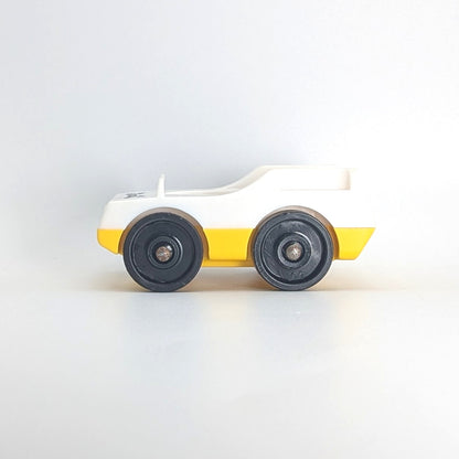 Taxi Cab White/Yellow - Fisher Price Little People