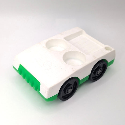 2‑Seat Car White/Green - Fisher Price Little People