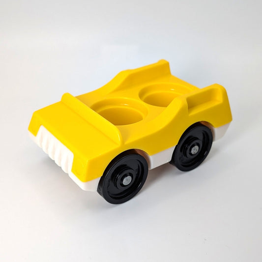 2‑Seat Car Yellow/White - Fisher Price Little People