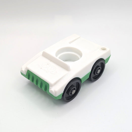 1‑Seat Car White/Green - Fisher Price Little People