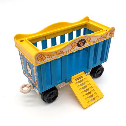 Train Cage Car Blue/Yellow - Fisher Price Little People