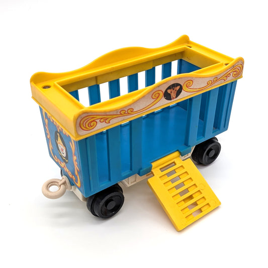 Train Cage Car Blue/Yellow - Fisher Price Little People