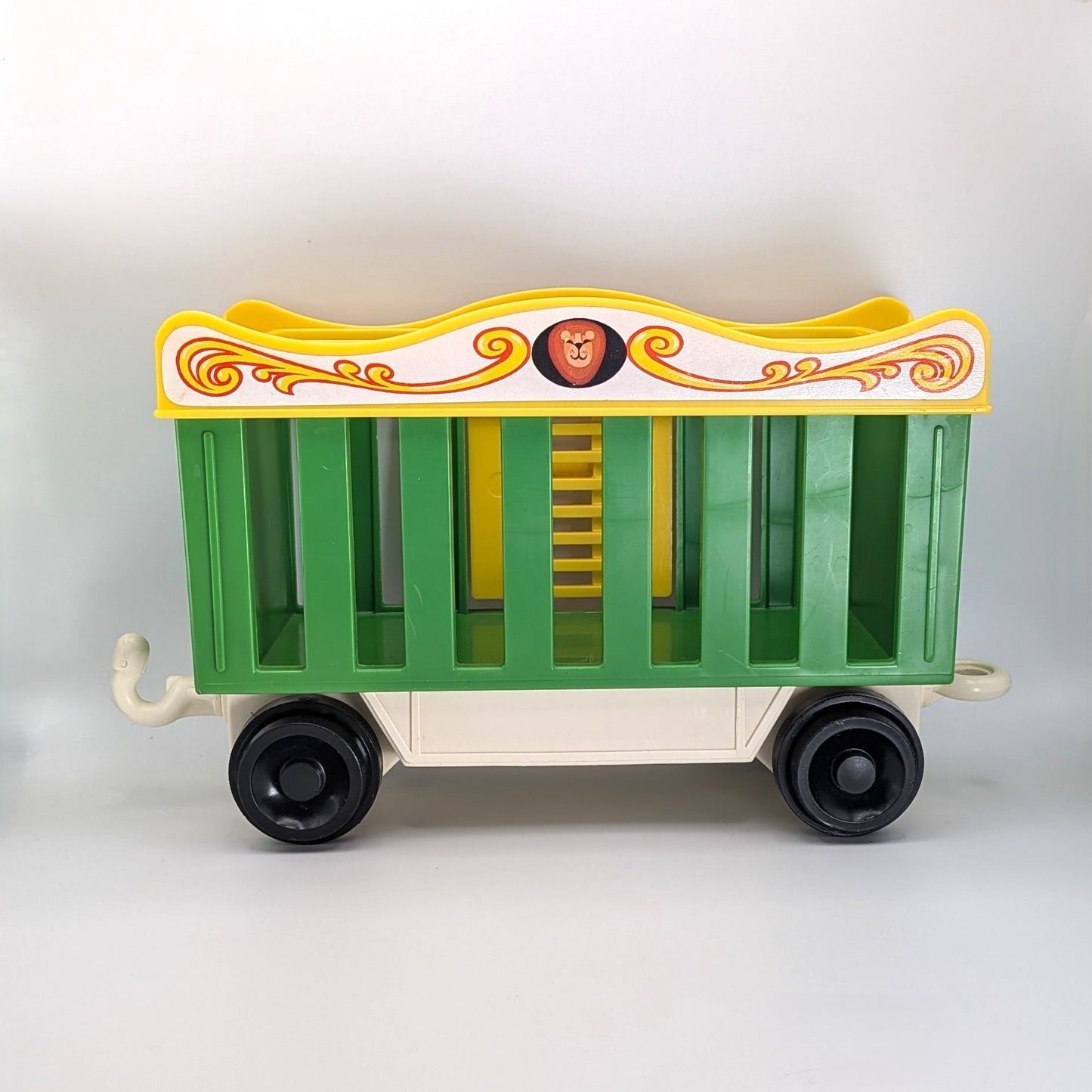 Train Cage Car Green/Yellow - Fisher Price Little People