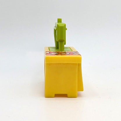 Sewing Machine - Yellow/Green with Replacement Sticker - Fisher Price Little People