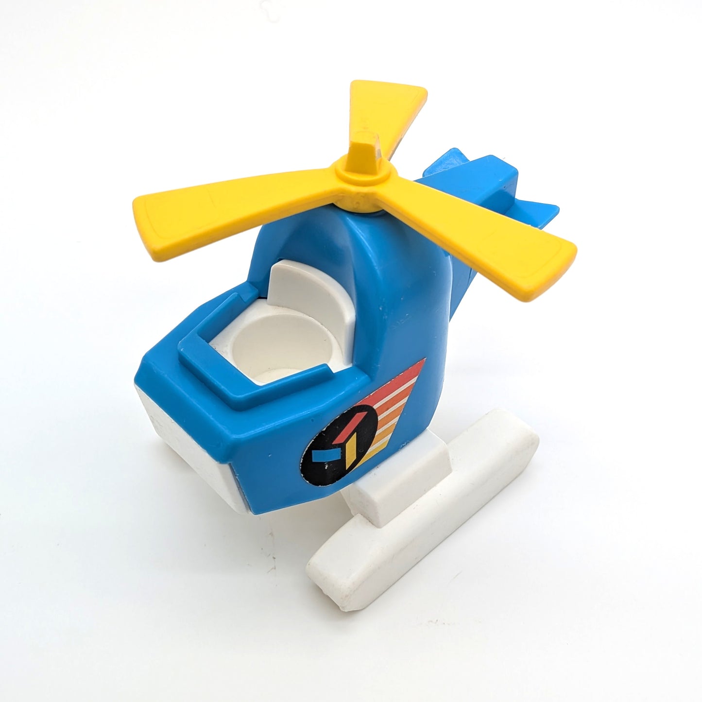 Helicopter Blue/White/Yellow - Fisher Price Little People