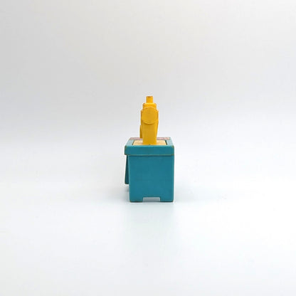 Sewing Machine - Turquoise/Yellow with Replacement Sticker - Fisher Price Little People