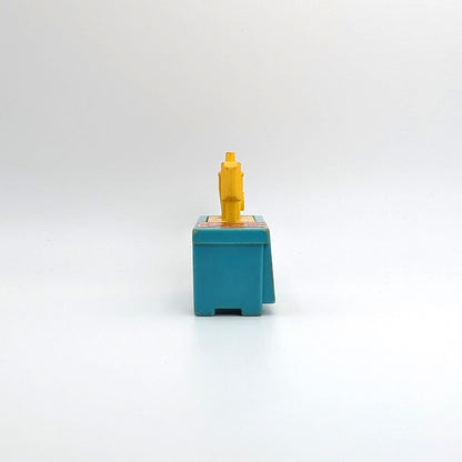 Sewing Machine - Turquoise/Yellow with Replacement Sticker - Fisher Price Little People