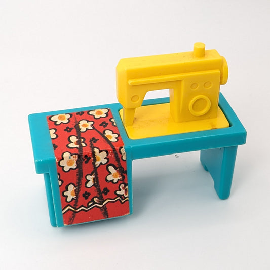 Sewing Machine - Blue/Yellow - Fisher Price Little People