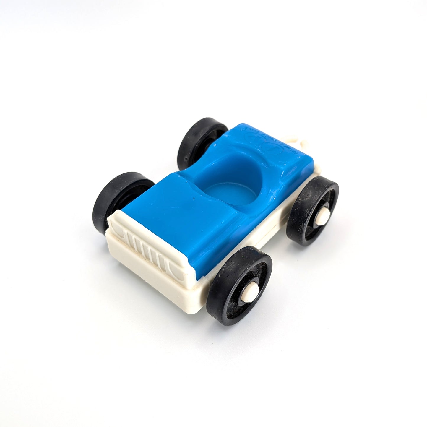 1-Seat Car Blue/White with Hitch - Fisher Price Little People