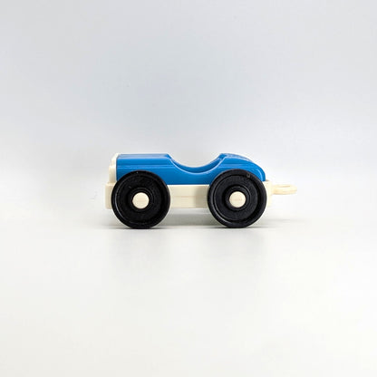 1-Seat Car Blue/White with Hitch - Fisher Price Little People