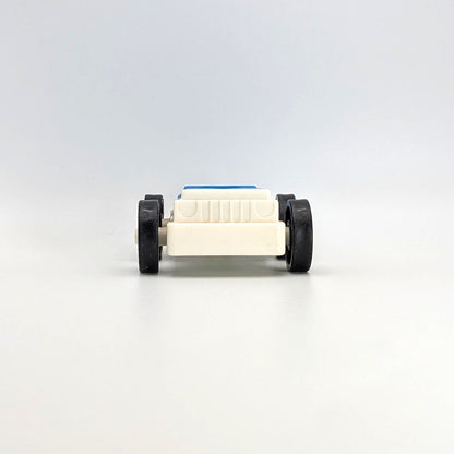 1-Seat Car Blue/White with Hitch - Fisher Price Little People