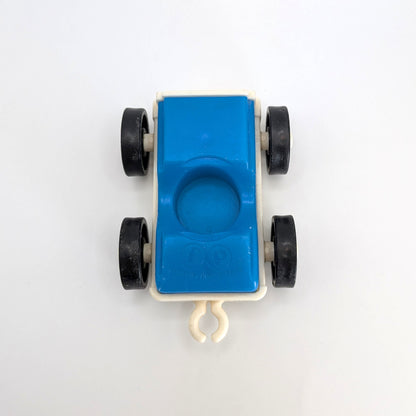 1-Seat Car Blue/White with Hitch - Fisher Price Little People