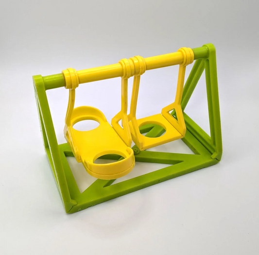 Swing Set Green/Yellow - Fisher Price Little People