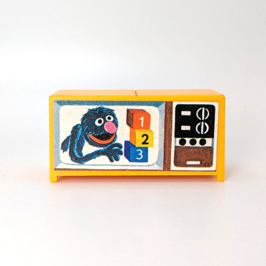 TV Yellow - Grover Litho - Fisher Price Little People