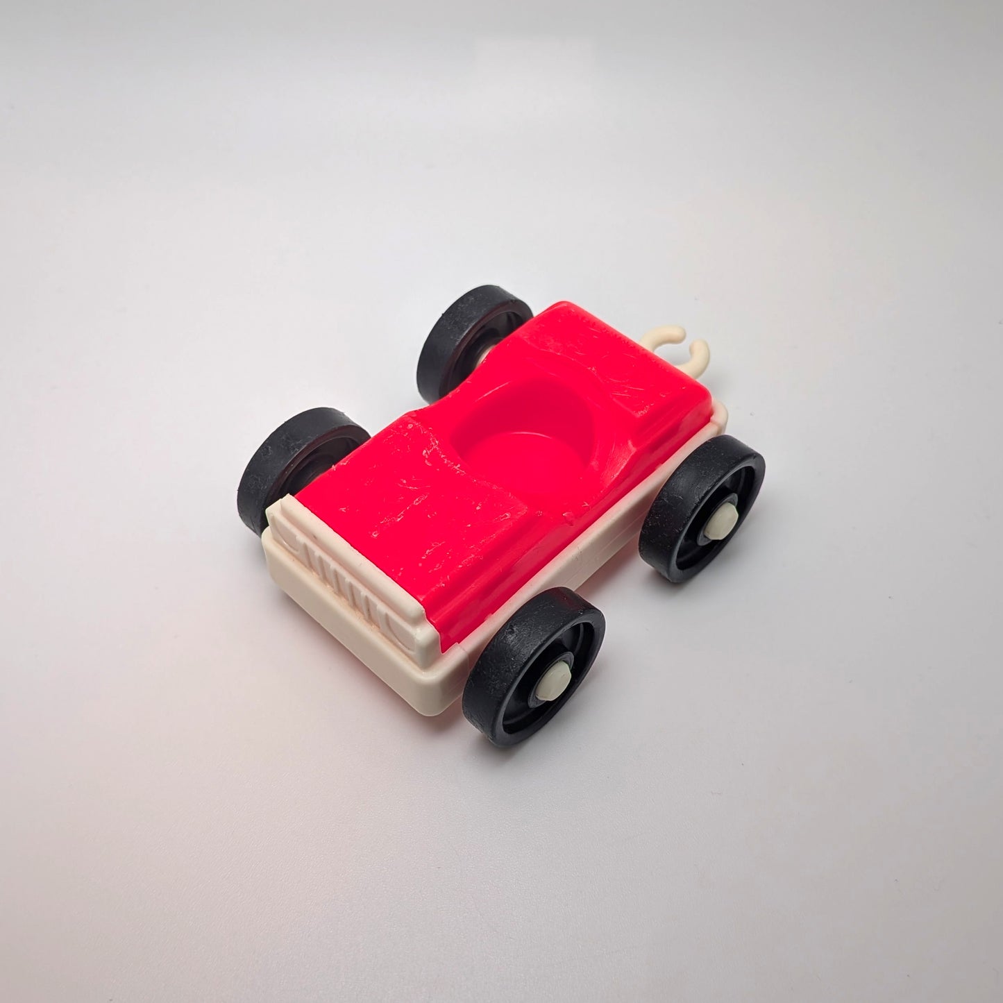 1-Seat Car Red/White with Hitch - Fisher Price Little People