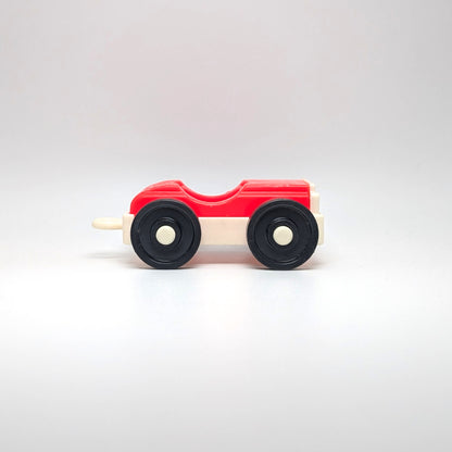 1-Seat Car Red/White with Hitch - Fisher Price Little People