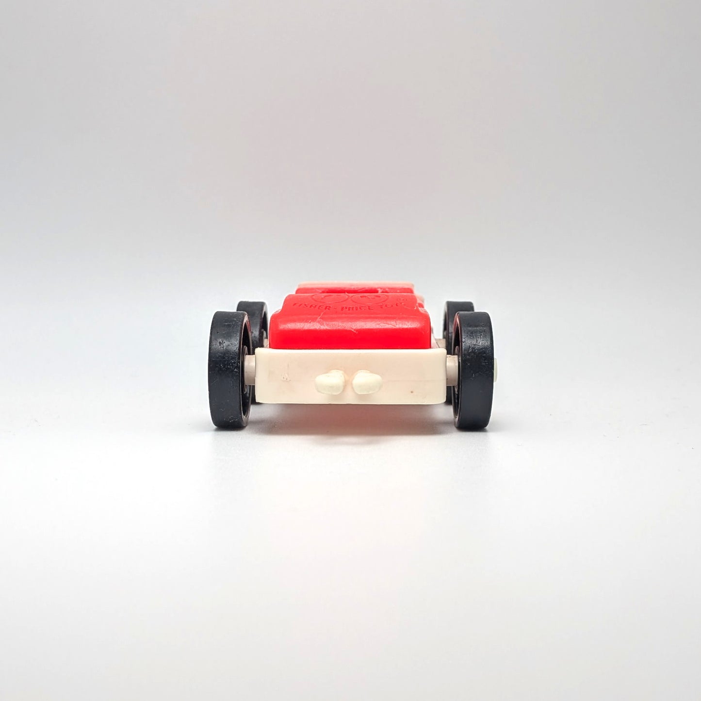 1-Seat Car Red/White with Hitch - Fisher Price Little People