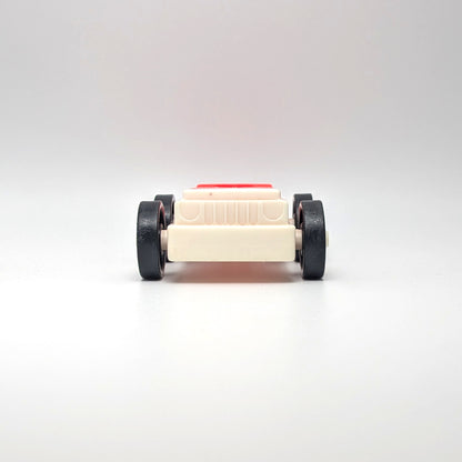 1-Seat Car Red/White with Hitch - Fisher Price Little People