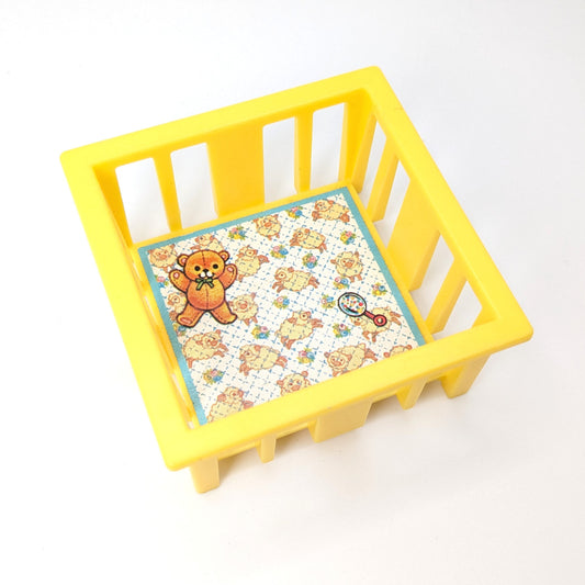 Playpen Crib Yellow - Fisher Price Little People