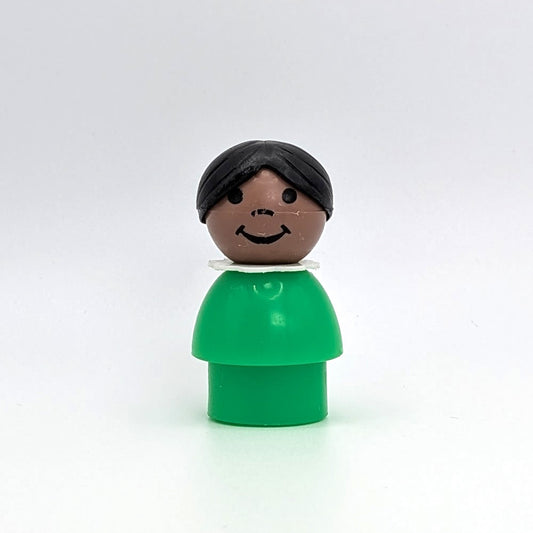 Girl - Green Body | Black Bun - Fisher Price Little People