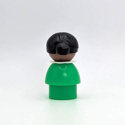 Girl - Green Body | Black Bun - Fisher Price Little People