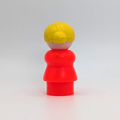 Woman - Bright Red Body | Yellow Bun - Fisher Price Little People