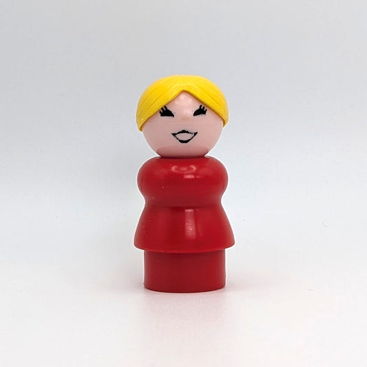 Woman - Red Body | Yellow Bun - Fisher Price Little People