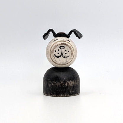 Dog - Wood Body | Wood Head | Wide Solid Base - Fisher Price Little People