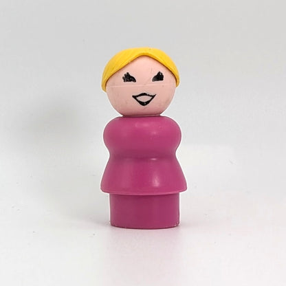 Woman - Pink Body | Yellow Ponytail - Fisher Price Little People