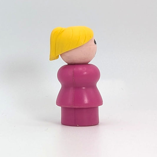 Woman - Pink Body | Yellow Ponytail - Fisher Price Little People