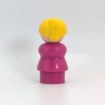 Woman - Pink Body | Yellow Ponytail - Fisher Price Little People
