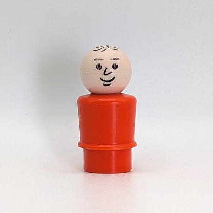 Man - Orange Body | Stamped Hair - Fisher Price Little People