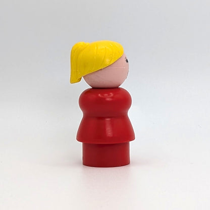 Woman - Red Body | Yellow Ponytail - Fisher Price Little People