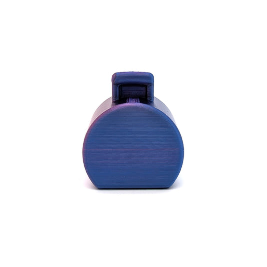 Suitcase Hatbox Neon Purple 3D Printed Custom - Compatible with Little People