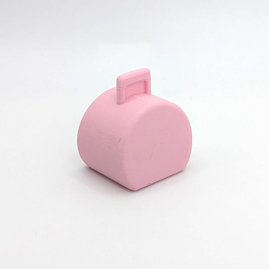 Suitcase Hatbox Pink 3D Printed Custom - Compatible with Little People