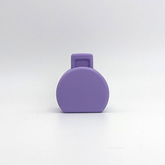 Suitcase Hatbox Purple 3D Printed Custom - Compatible with Little People