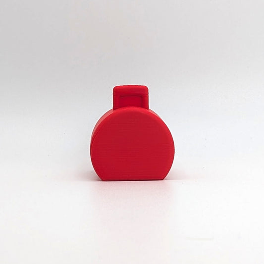 Suitcase Hatbox Red 3D Printed Custom - Compatible with Little People